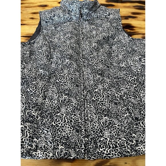 CHRISTOPHER & BANKS WOMEN'S Floral QUILTED ZIPPER FRONT VEST Size Medium Classic - Picture 10 of 12